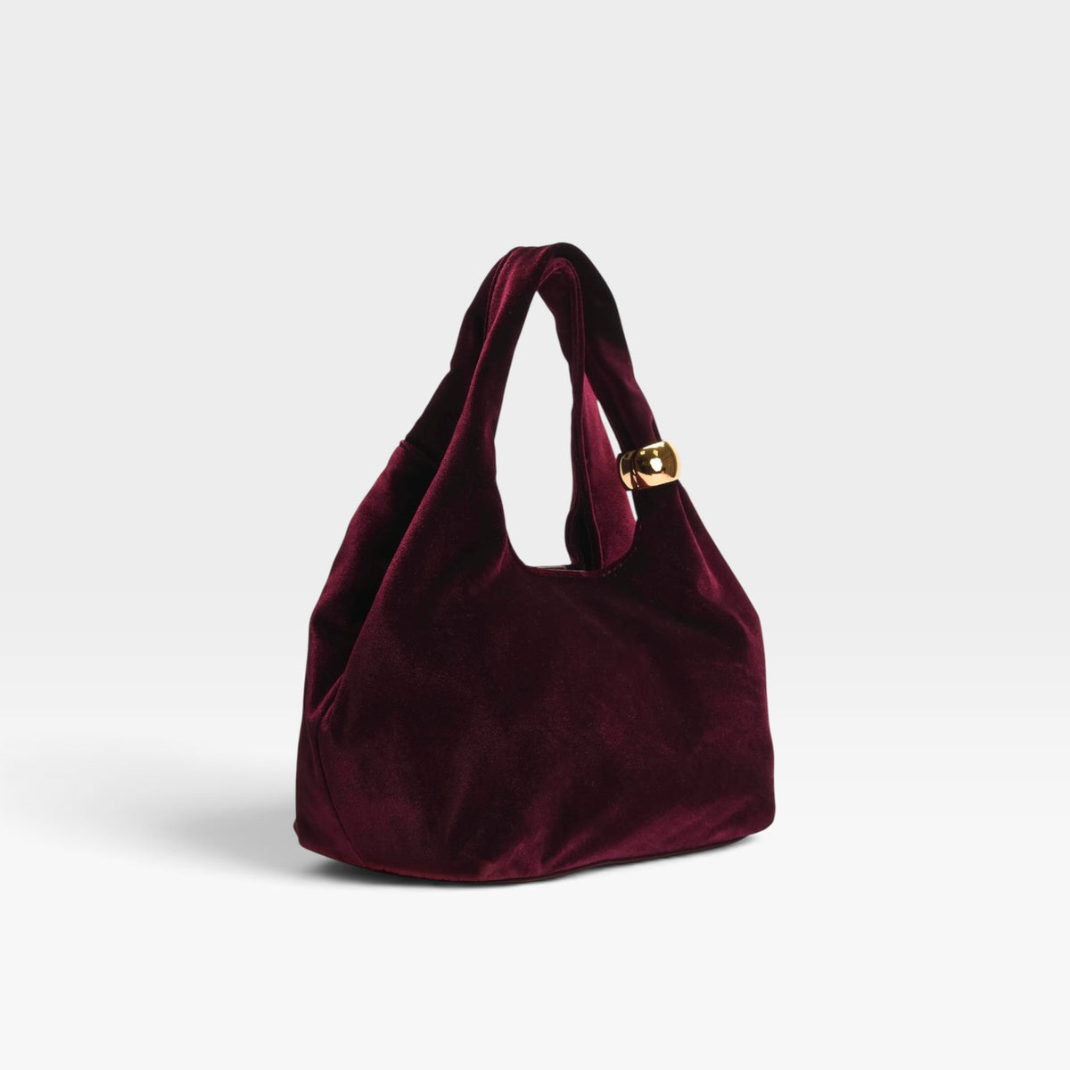 Bolso fiesta burdeos terciopelo hombro cadena - Azarey