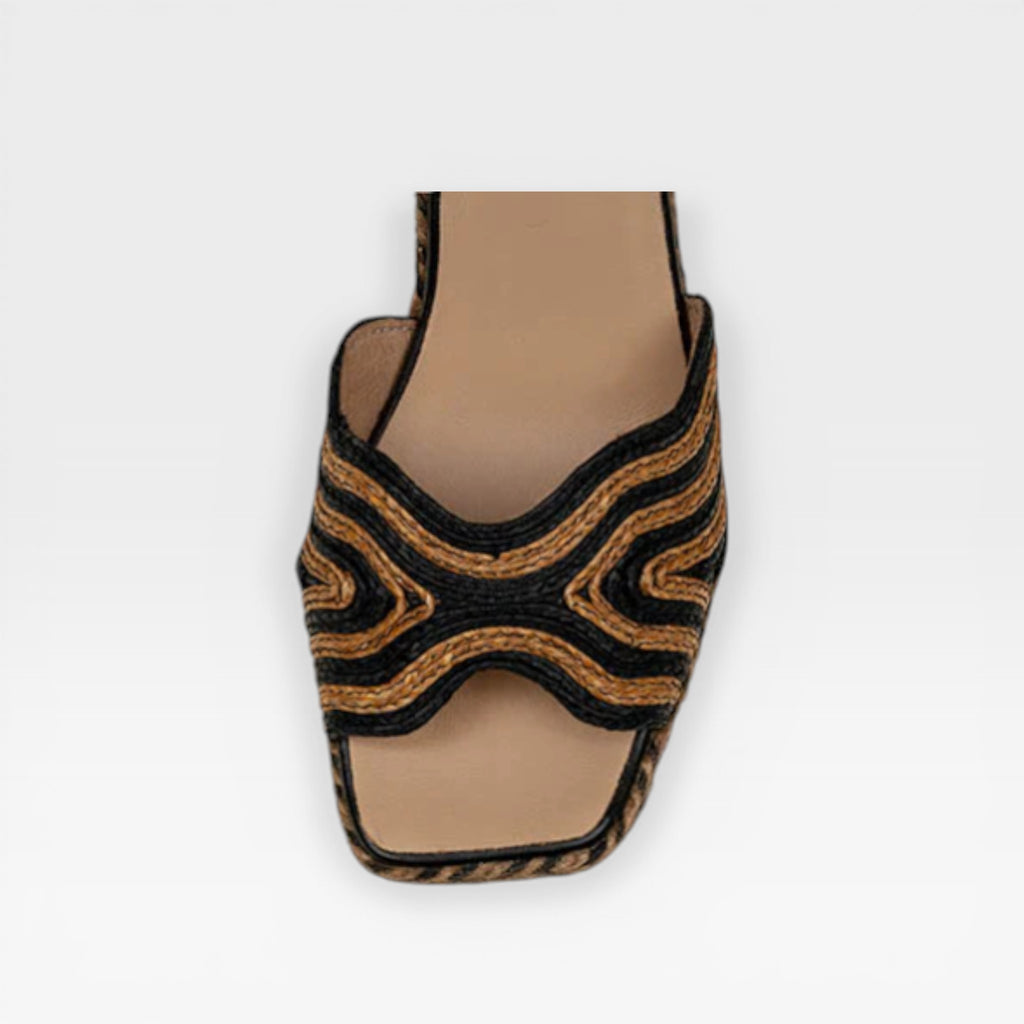 Sandalia tacón Negro  - Gaimo