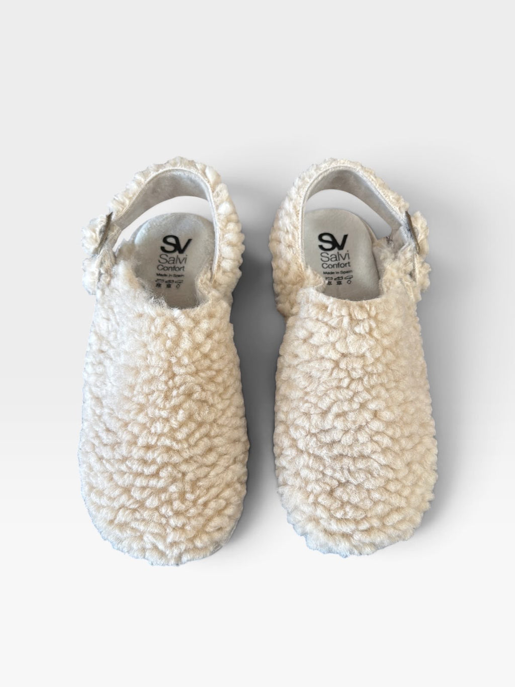 Zapatillas de casa efecto borrego beige - Salvi
