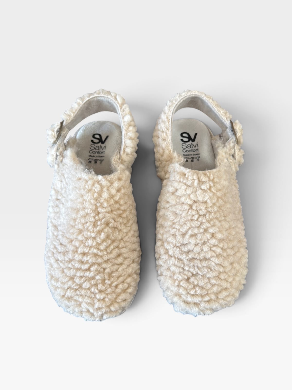 Zapatillas de casa efecto borrego beige - Salvi