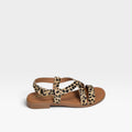 Sandalias tiras Animal print  - Carla Tortosa