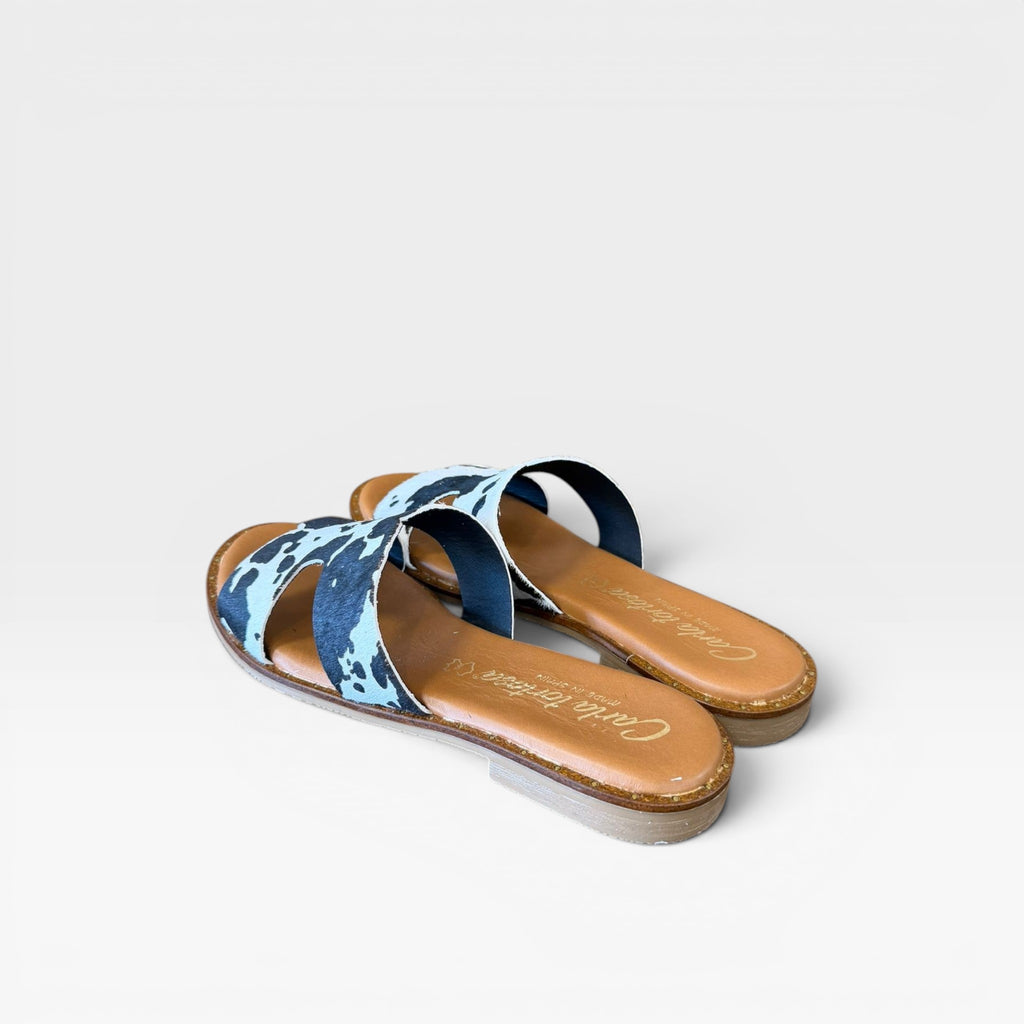 Sandalias animal print vaca  - Carla Tortosa