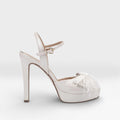 Sandalias Tacón Novia Cíes Blancos - Pedro Miralles