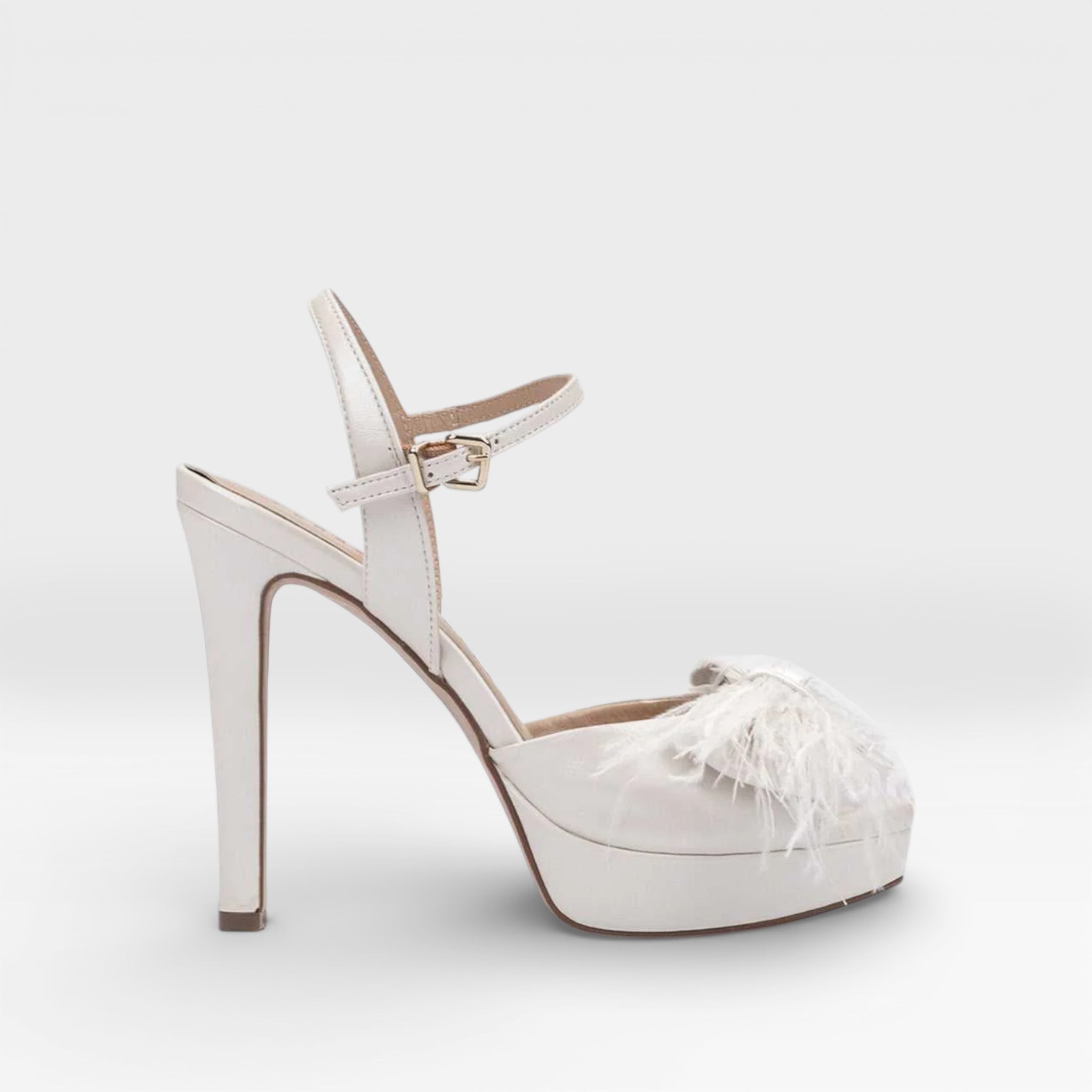 Sandalias Tacón Novia Cíes Blancos - Pedro Miralles