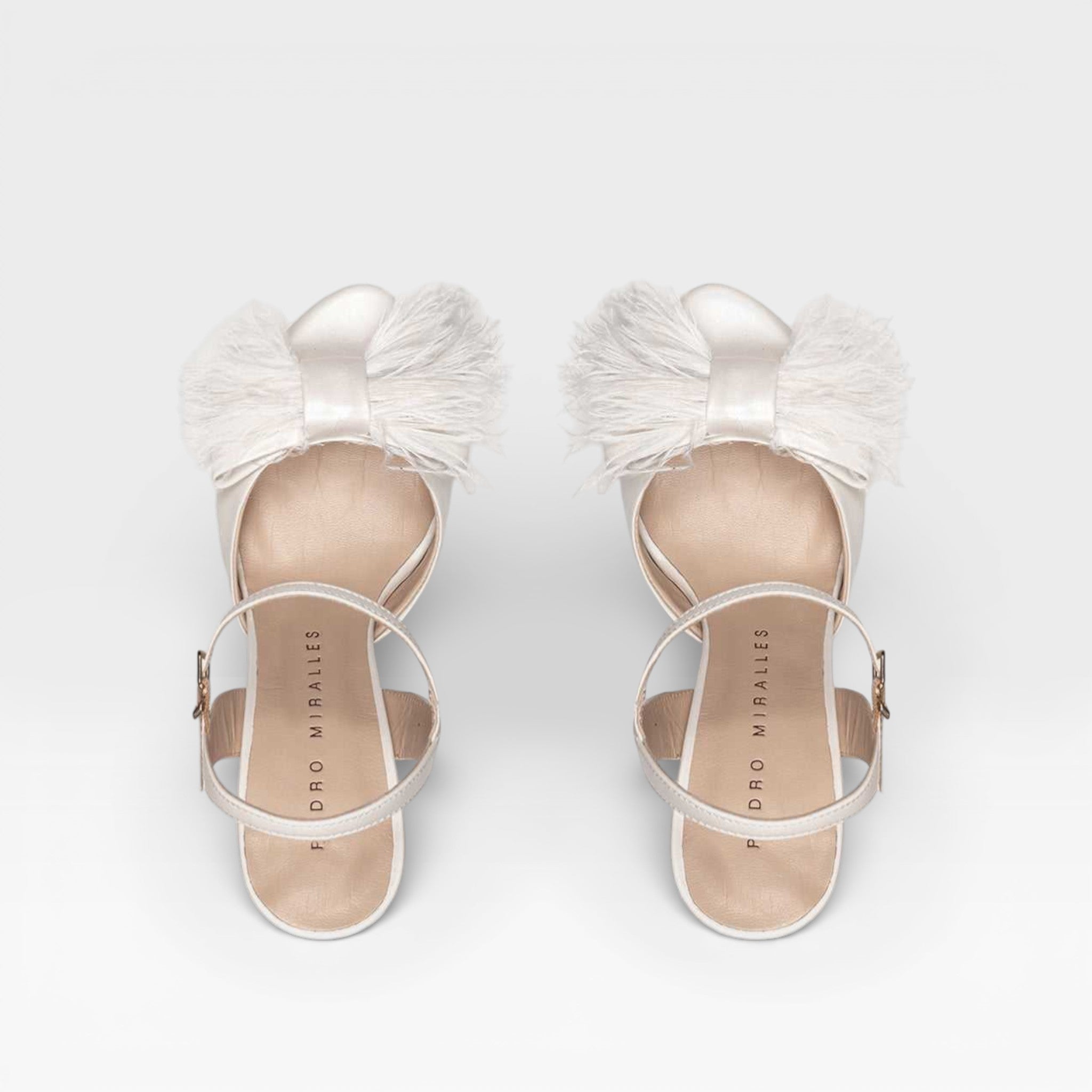 Sandalias Tacón Novia Cíes Blancos - Pedro Miralles