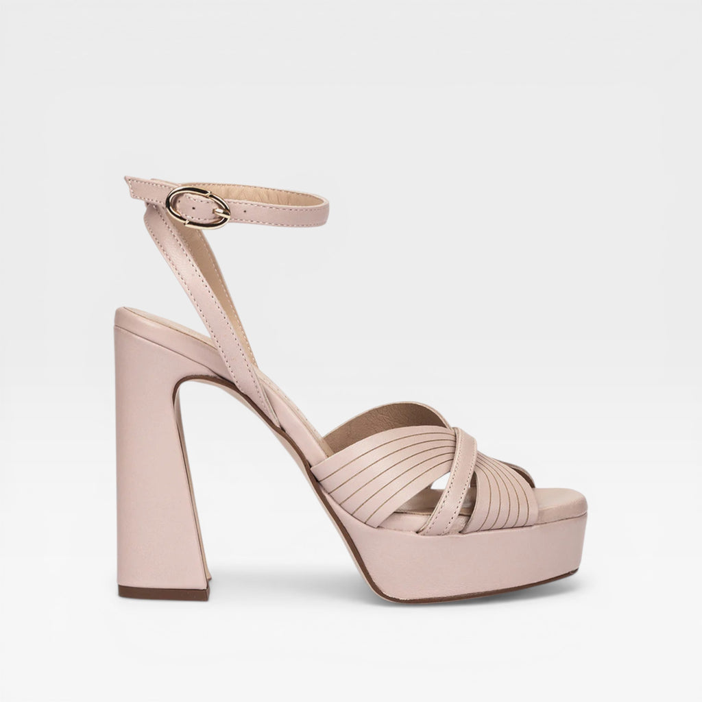 Sandalias Tacón MONTEFIORALLE Rosas  - Pedro Miralles