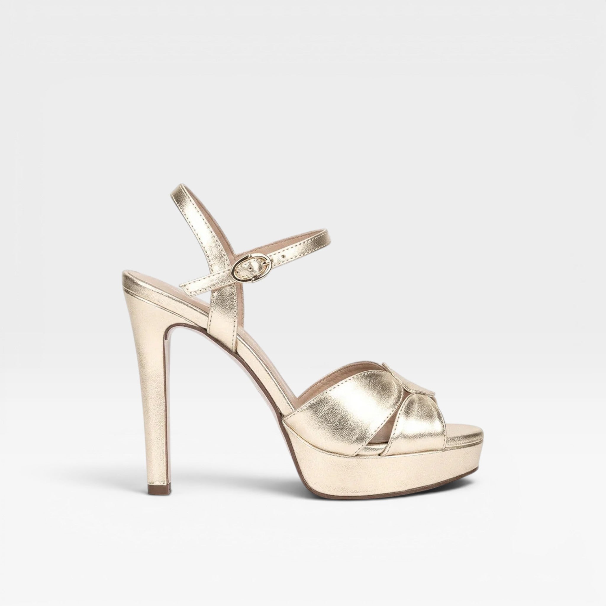 Sandalias Tacón BALI Platino  - Pedro Miralles