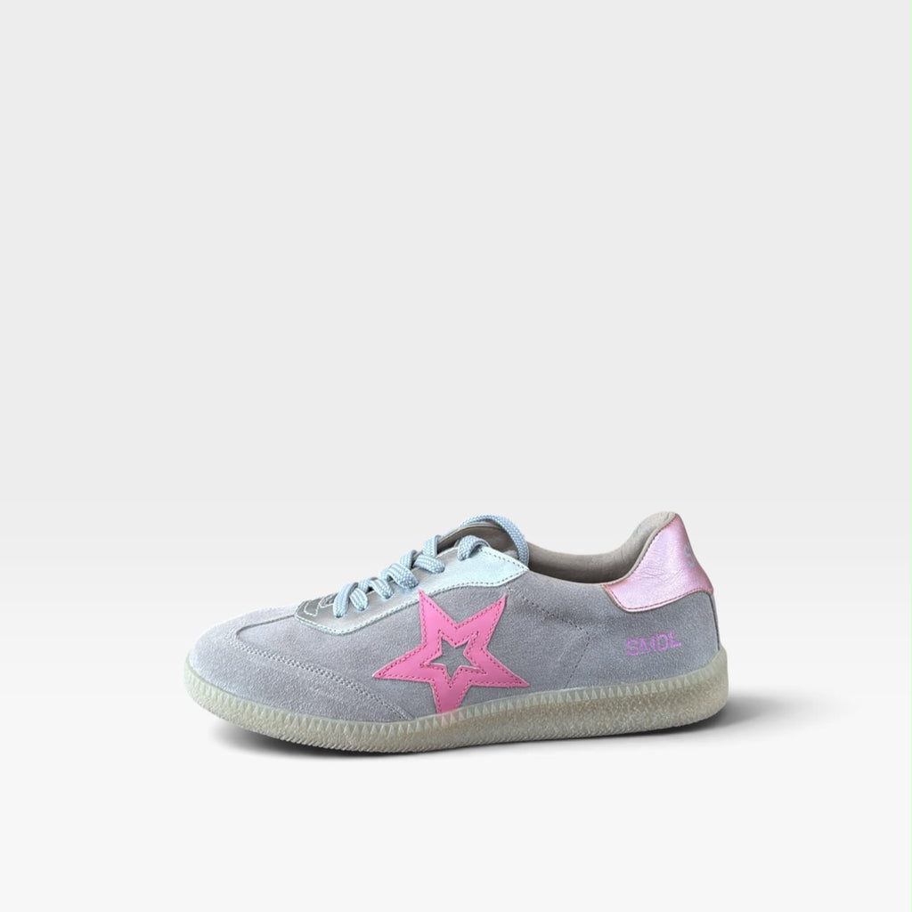 Zapatillas Gris y rosa  - Silver Moose