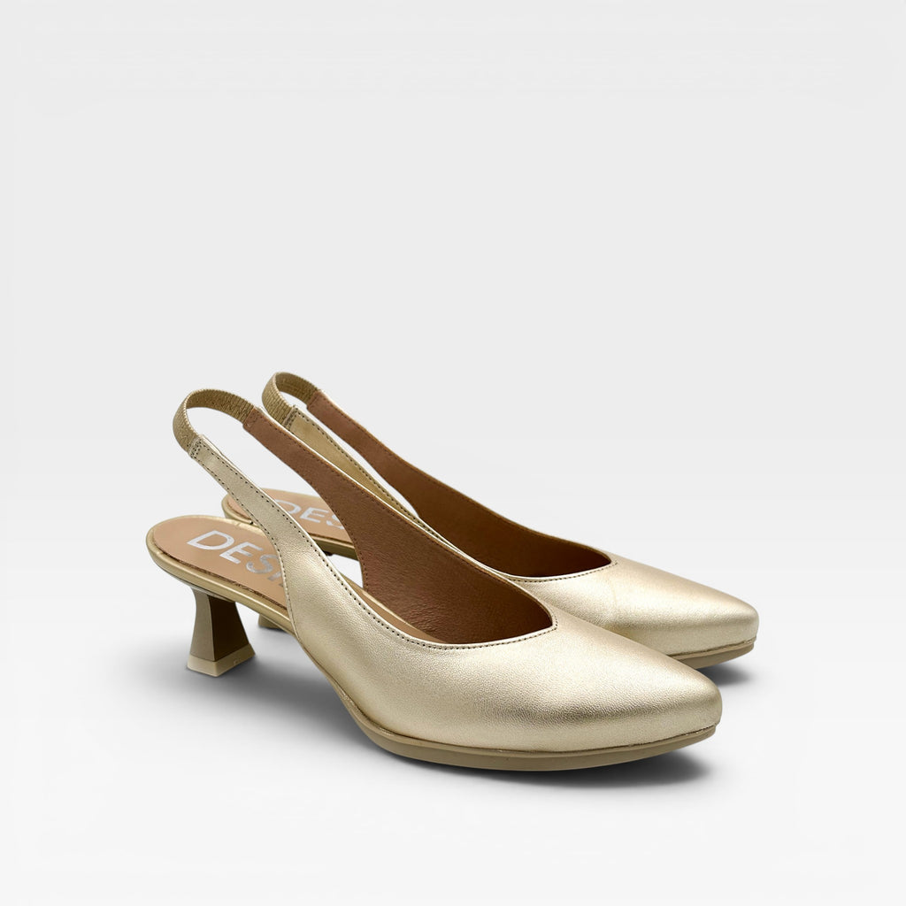 Zapatos salón dorado - Desiree