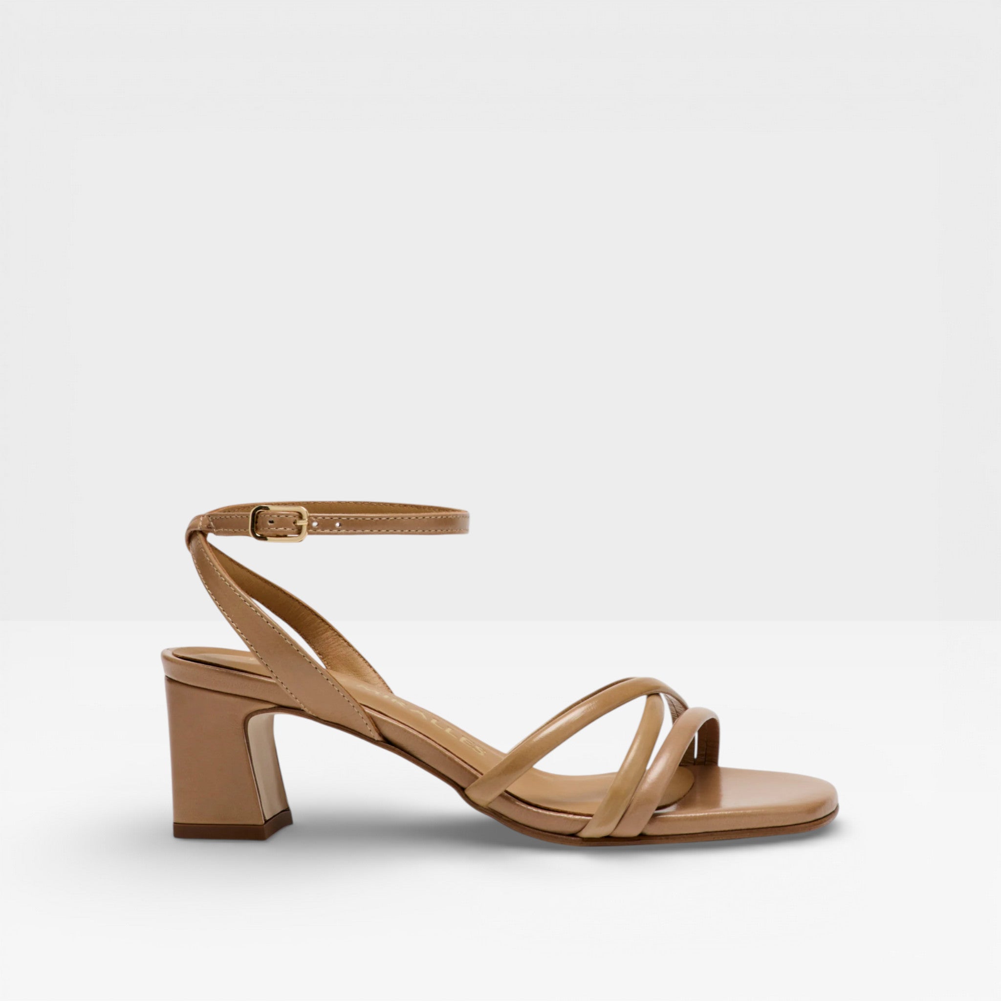 Sandalias Tacón Marines Marrones - Pedro Miralles