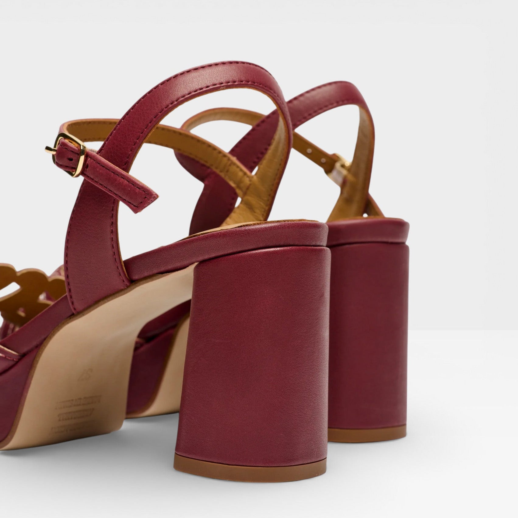 Sandalias Tacón Barciense Rojos - Pedro Miralles