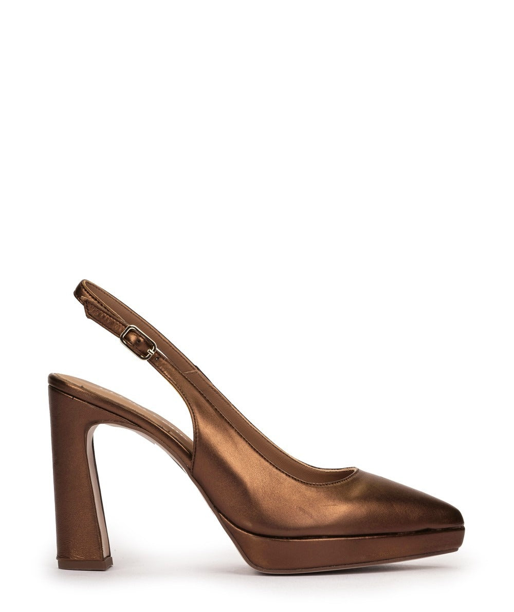 Zapatos Tacón  Rena bronce - Pedro Miralles
