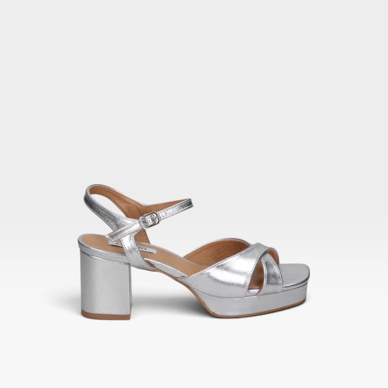 Sandalias tacón Flora 25 plata - Chika 10