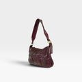 Bolso piel trenzada burdeos - The twins