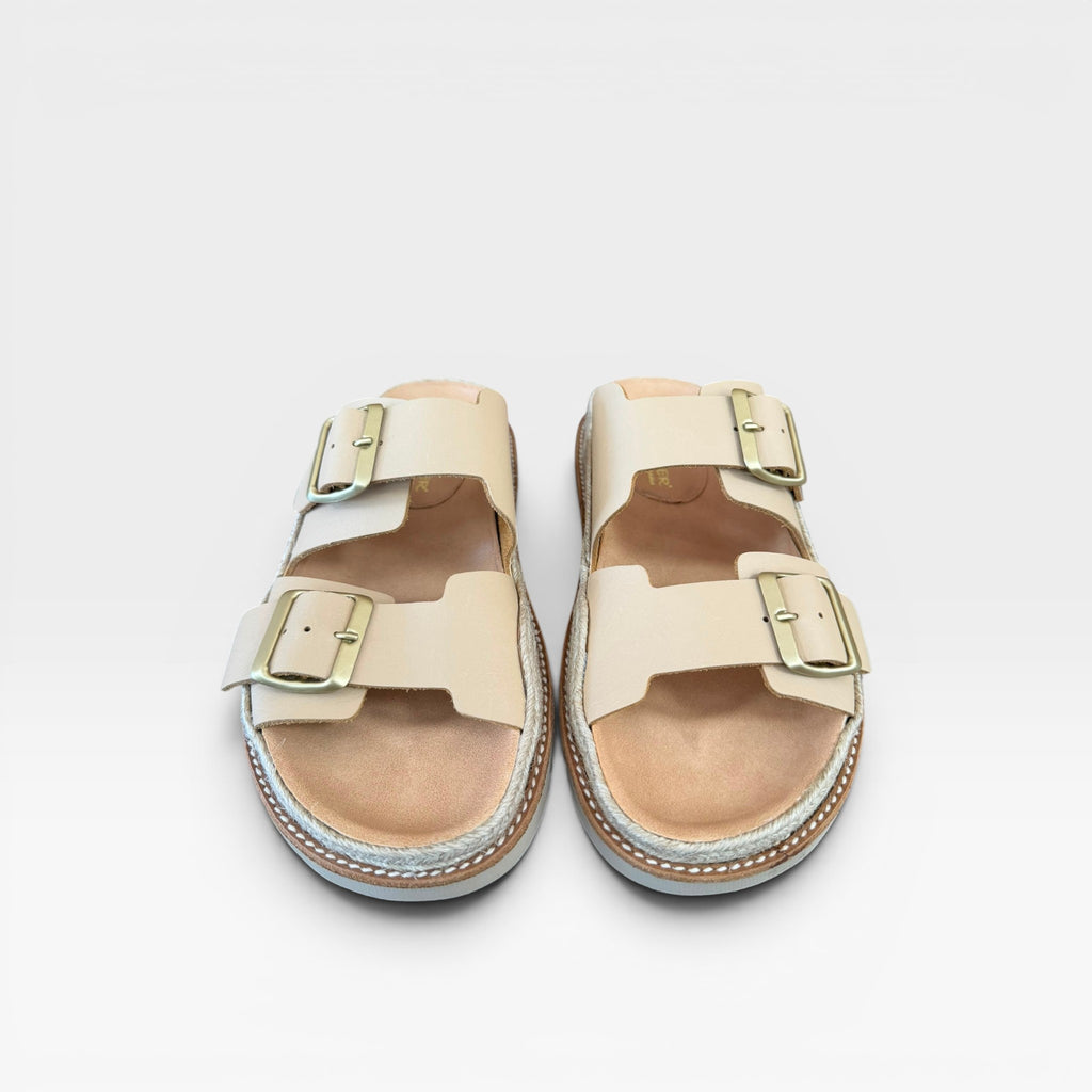 Sandalia camel rafia bios  - Casteller