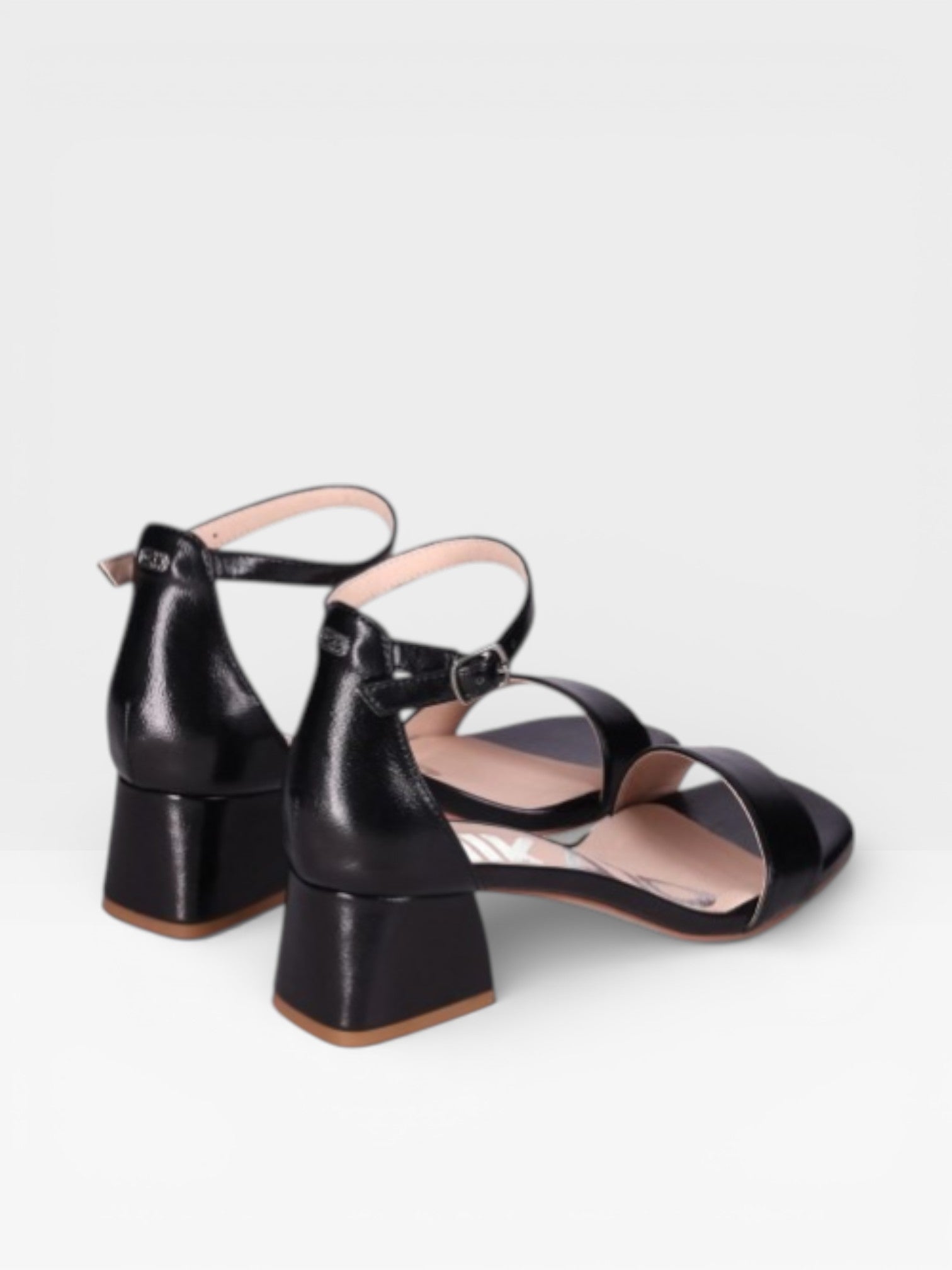 Sandalias Tacón Alto Mujer Plataforma Pala negra - Chika10