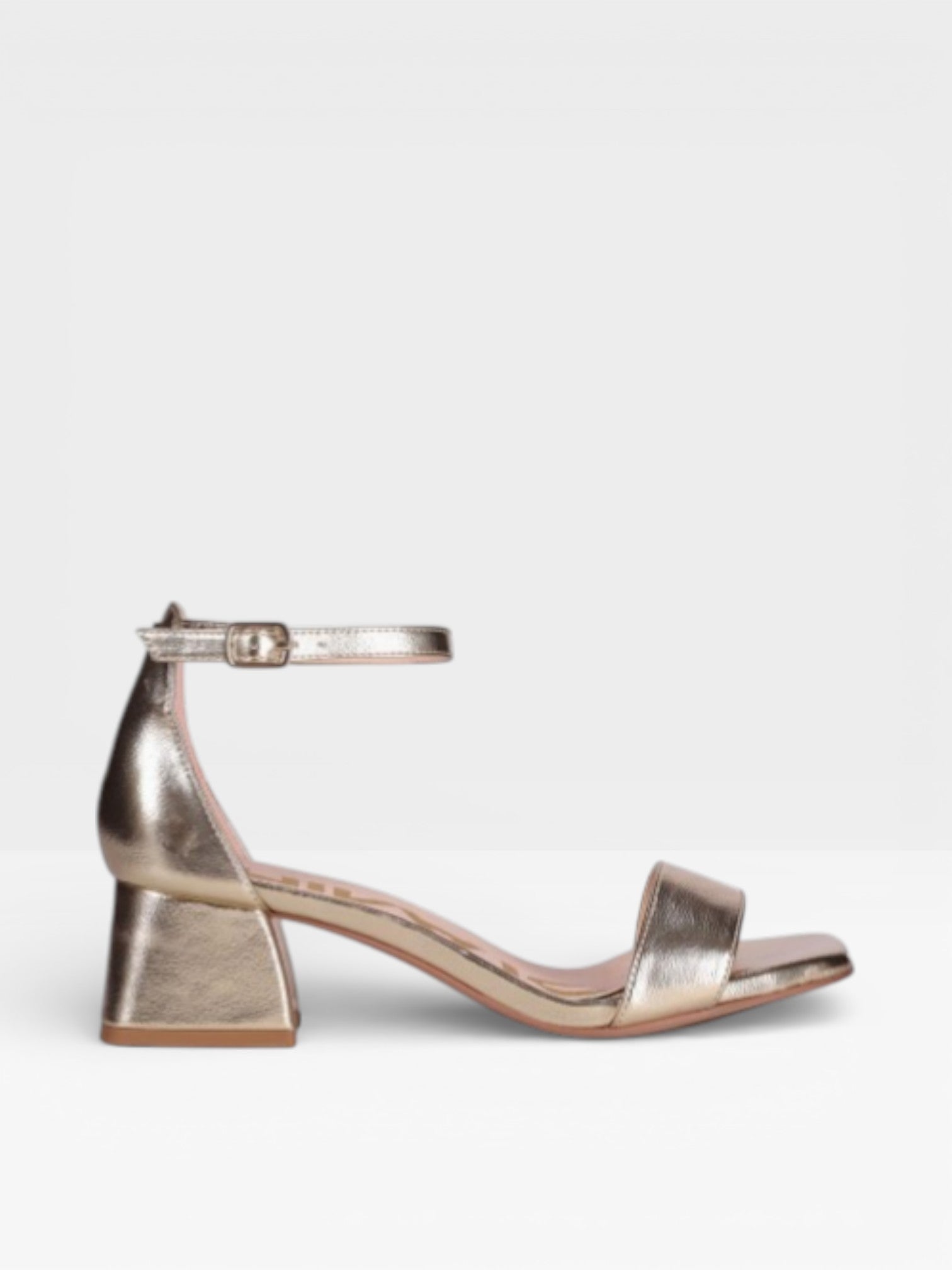 Sandalias Tacón Alto Mujer Plataforma Pala dorada - Chika10