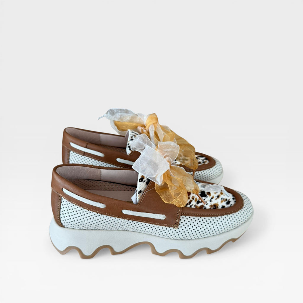 Mocasín estampado animal print y lazo - Nival