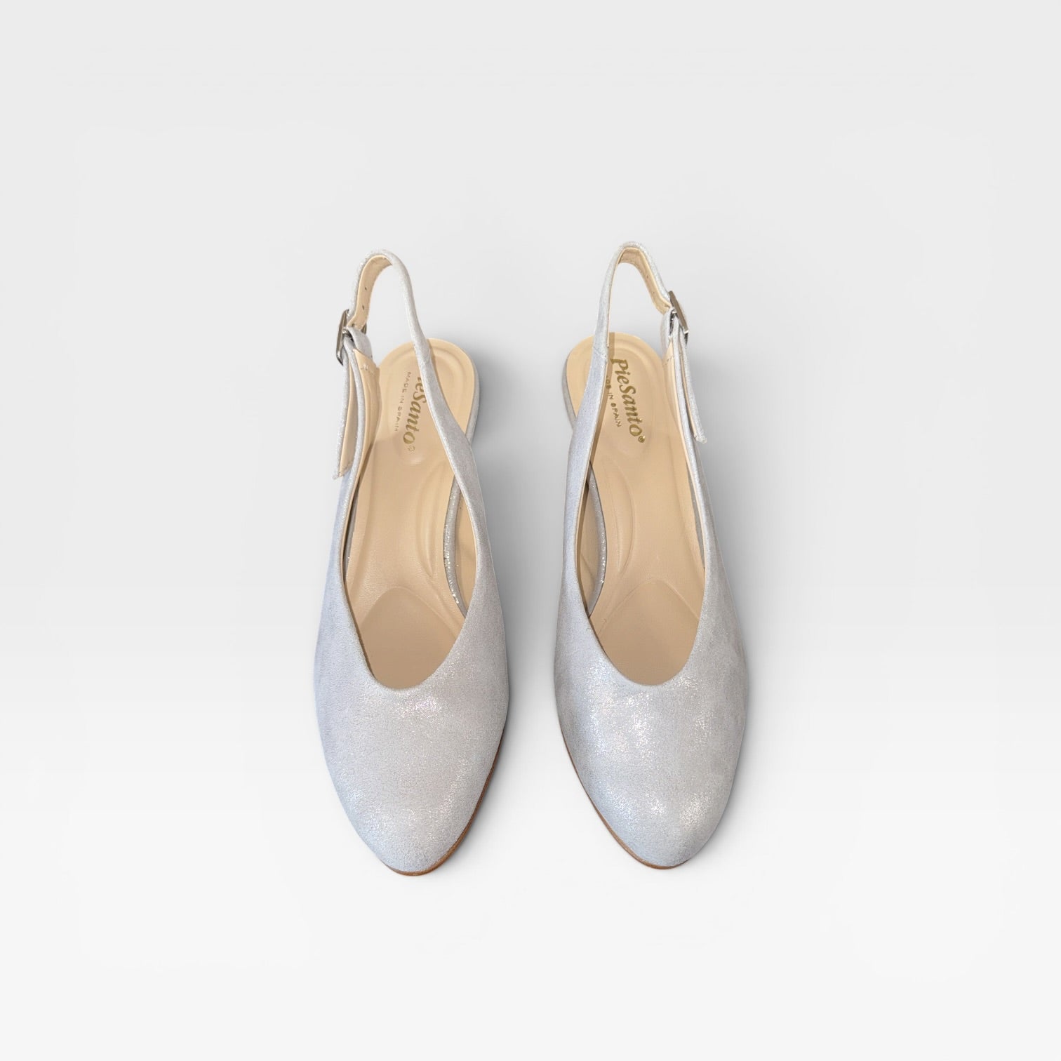 Sandalia mujer color plata- Piesanto