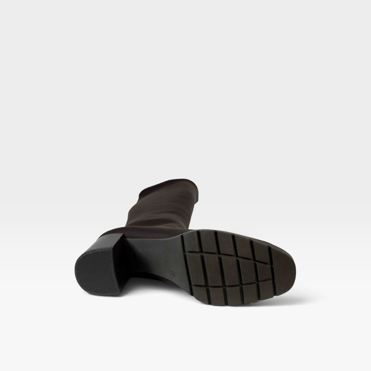 Bota alta elástica marrón - Miss elastic
