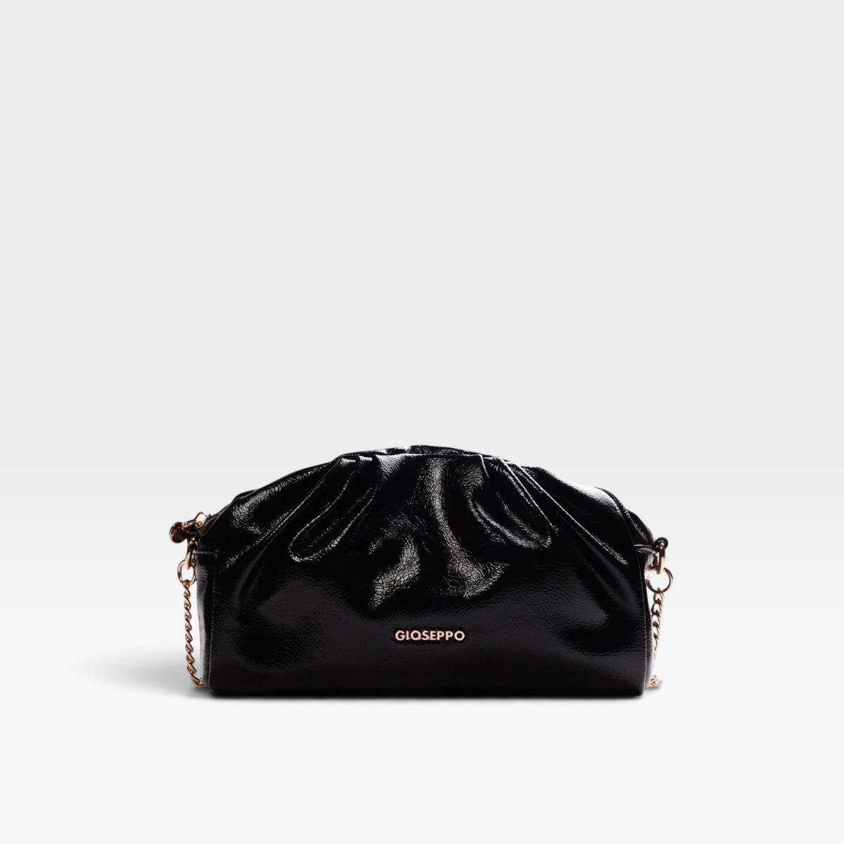 Bolso bandolera negro efecto arrugado - Gioseppo