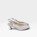 Sandalia mujer color plata- Piesanto