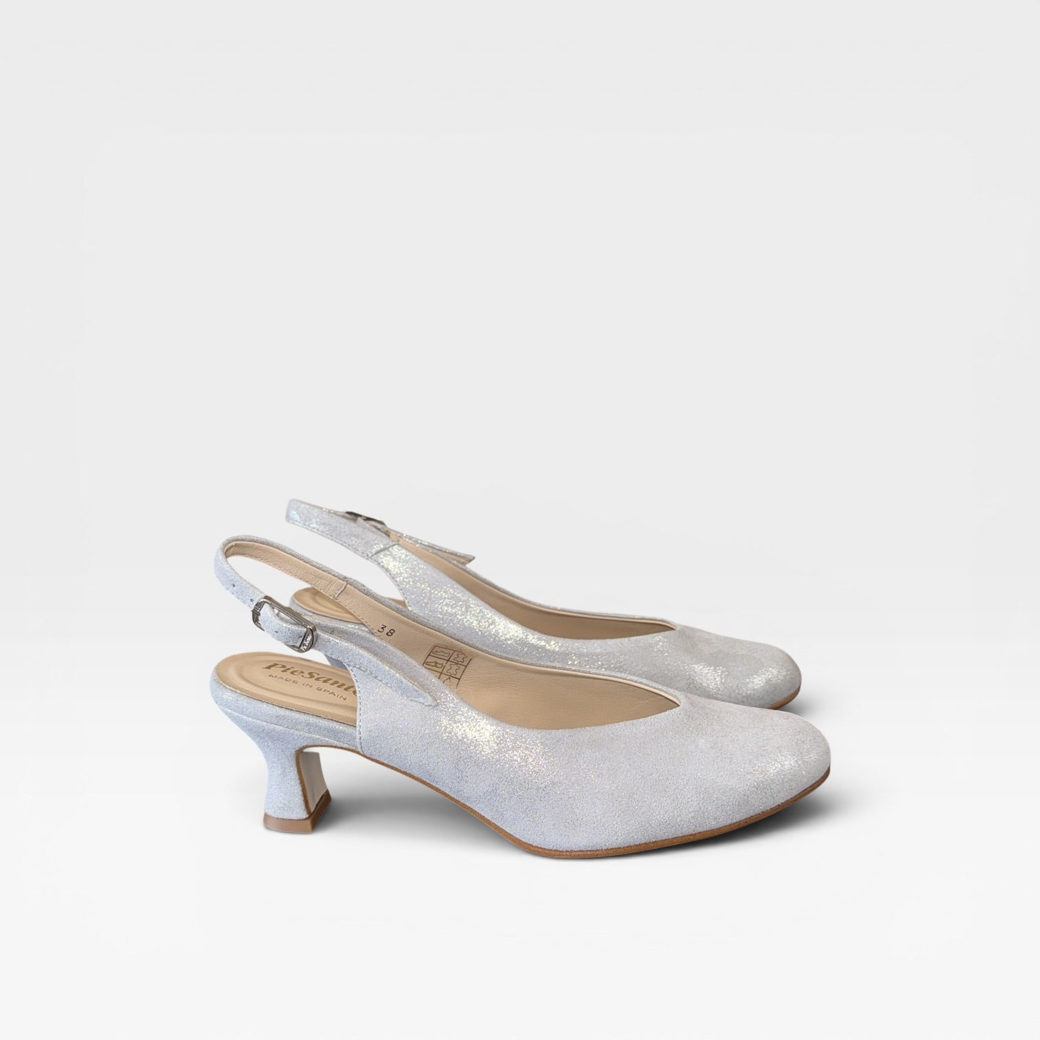 Sandalia mujer color plata- Piesanto