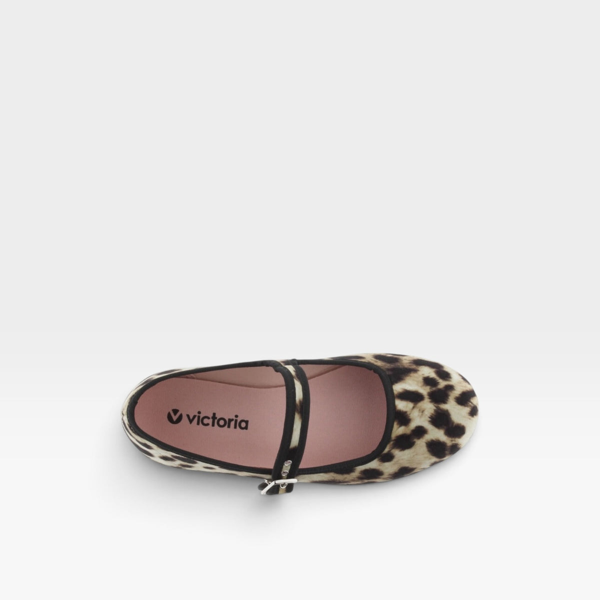 Bailarina terciopelo animal print & hebilla - Victoria