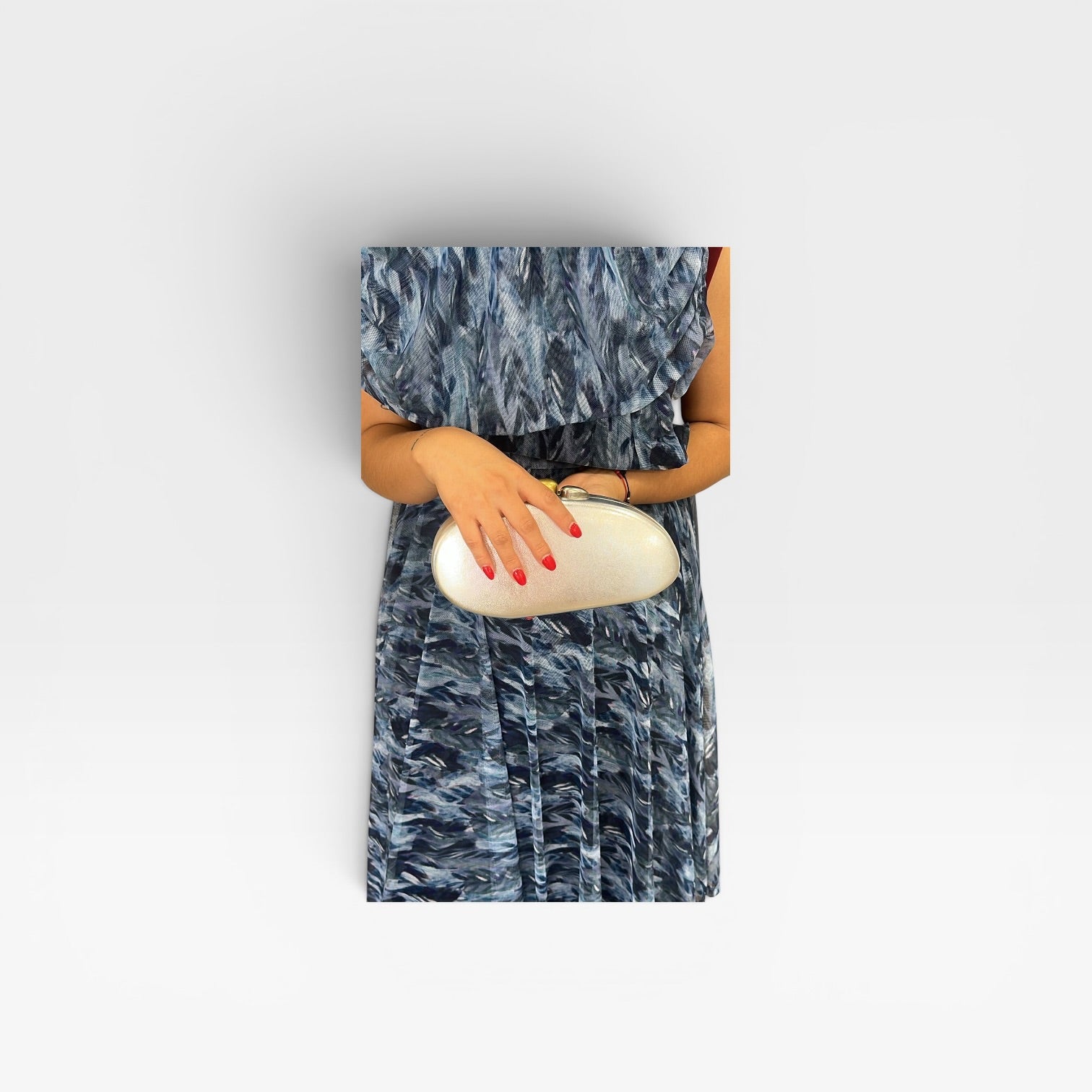 Bolso fiesta plateado- Soraya