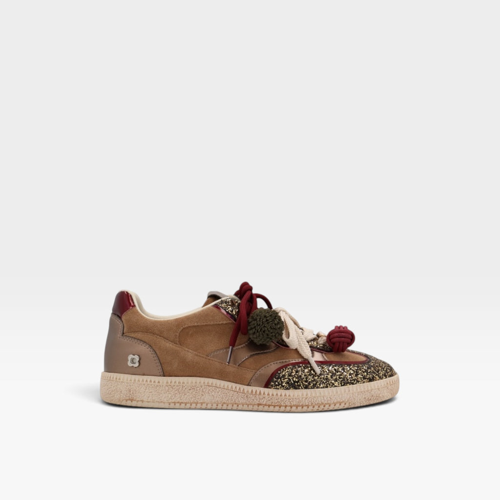 Sneaker Ten glitter multi beige  - Noa Harmon