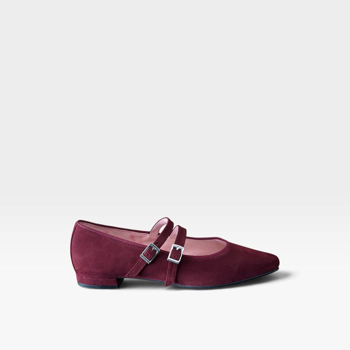 Bailarina punta fina terciopelo rojo - Euforia bailarinas
