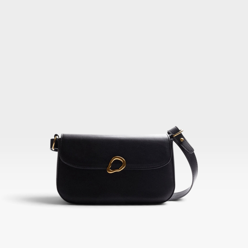 Bolso bandolera negro hebilla - Gioseppo