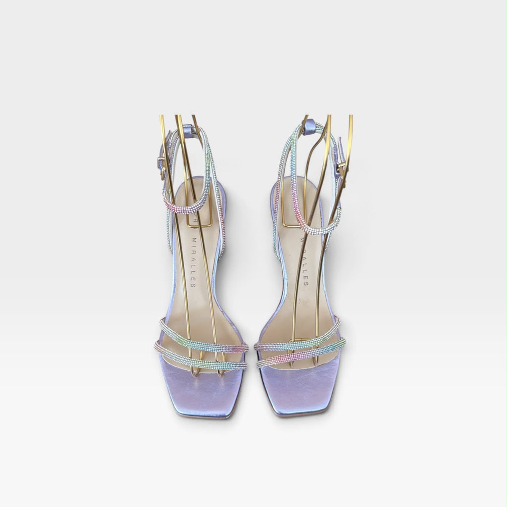 Sandalia Glitter multi metal - Pedro Miralles
