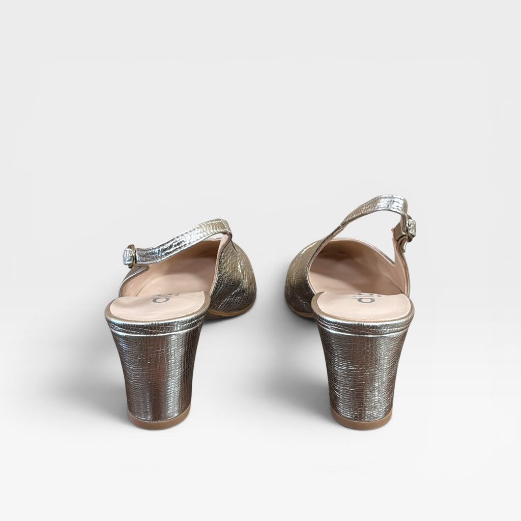 Zapato mujer dorado- Dibia