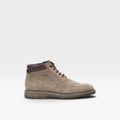 Bota de hombre en piel ante con cordones y cremallera - Fluchos