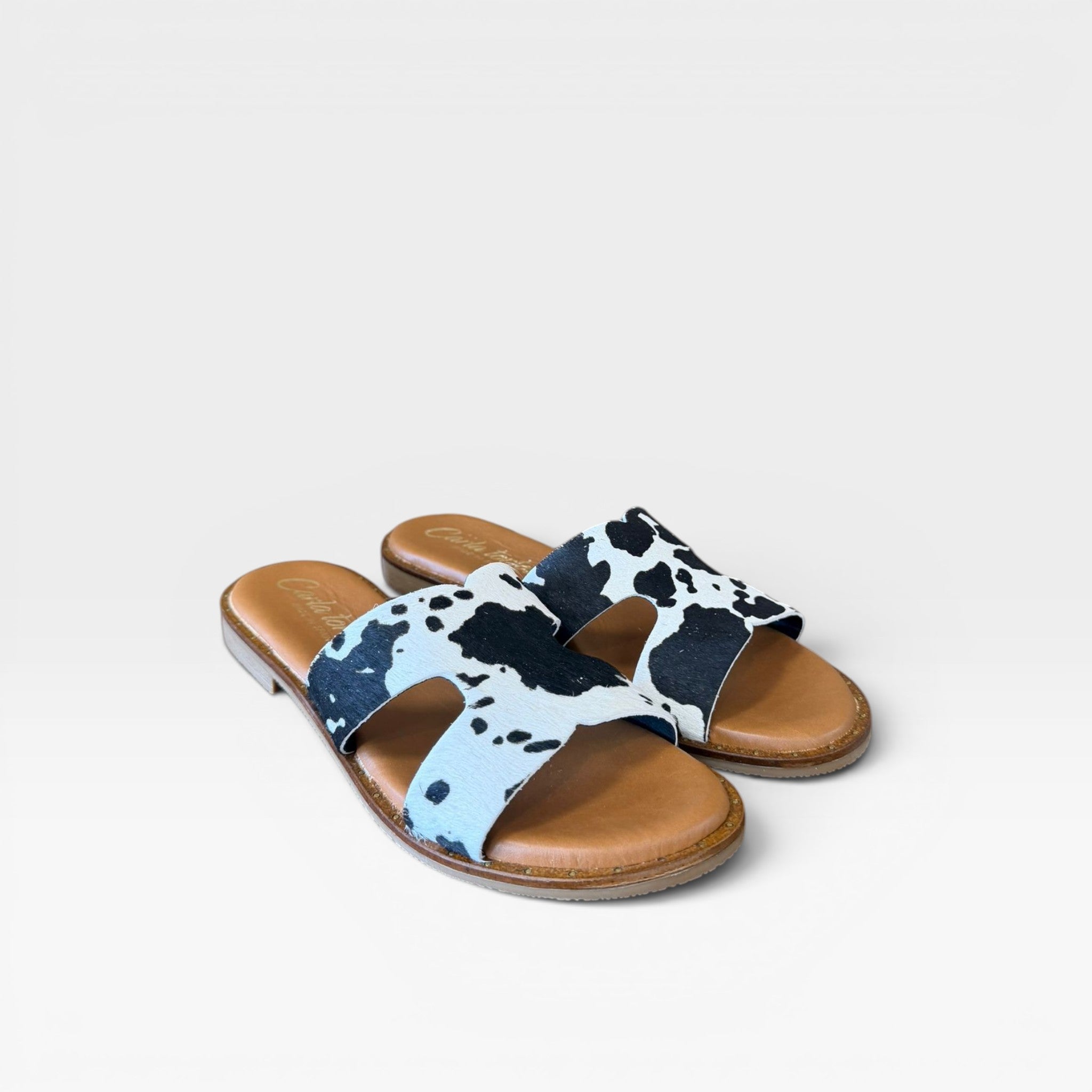 Sandalias animal print vaca  - Carla Tortosa