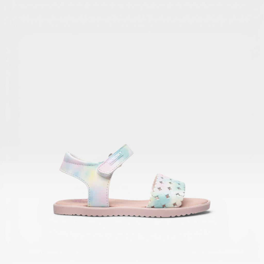 Sandalia de vestir piel niña Barefoot - Pablosky
