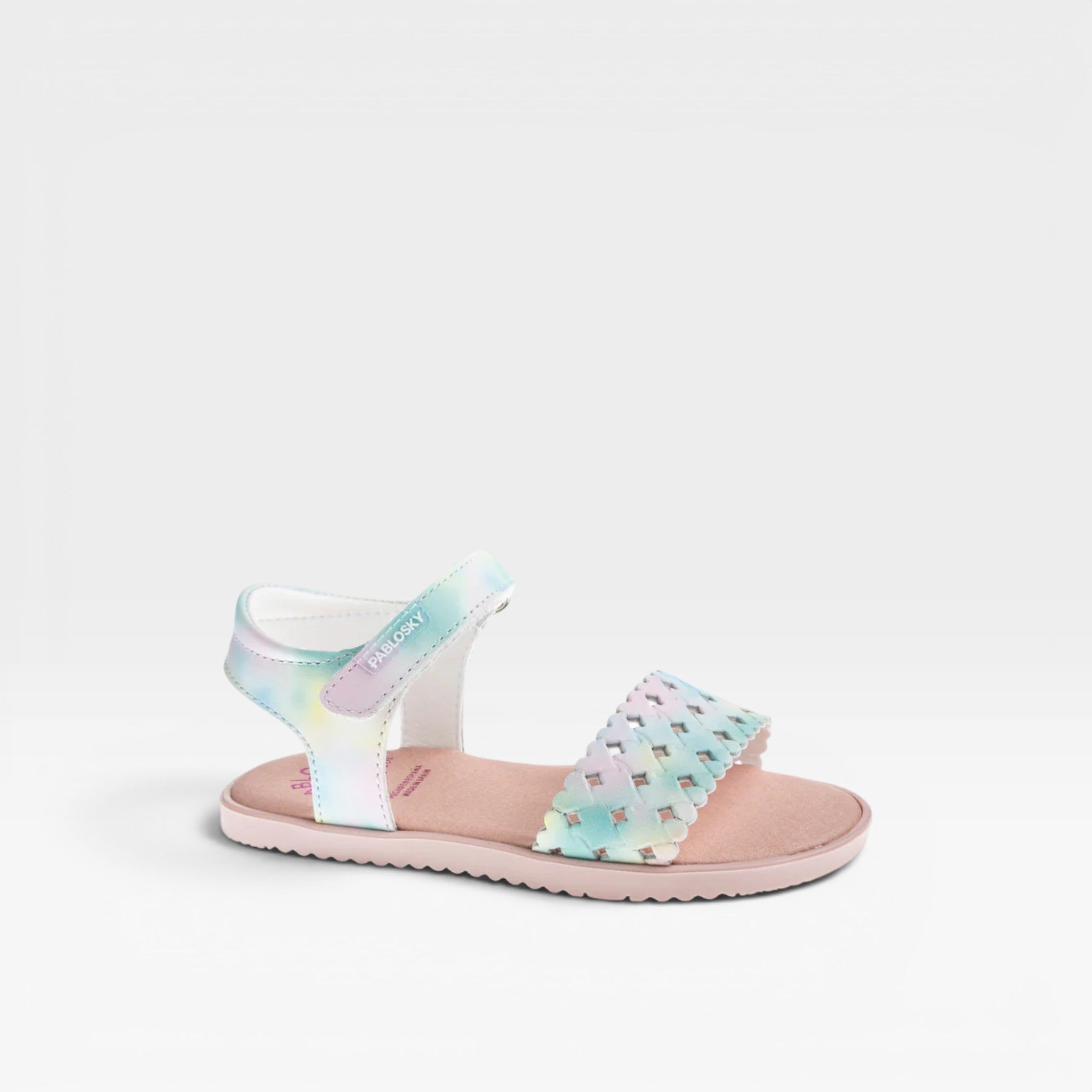 Sandalia de vestir piel niña Barefoot - Pablosky