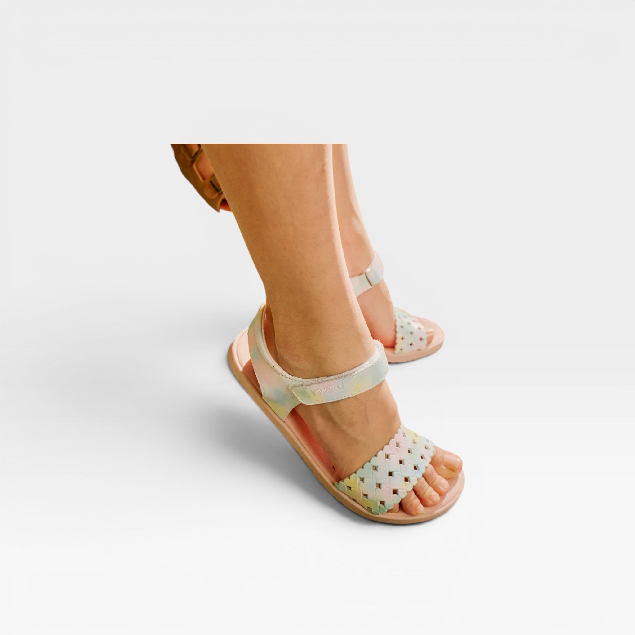 Sandalia de vestir piel niña Barefoot - Pablosky