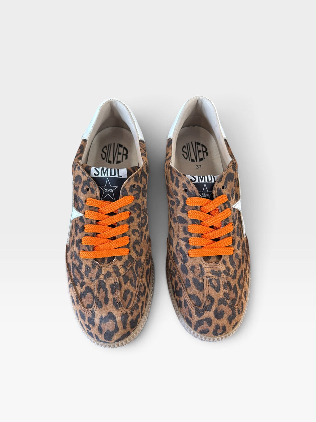 Sneaker leopardo con detalle estrella - Silver Moose