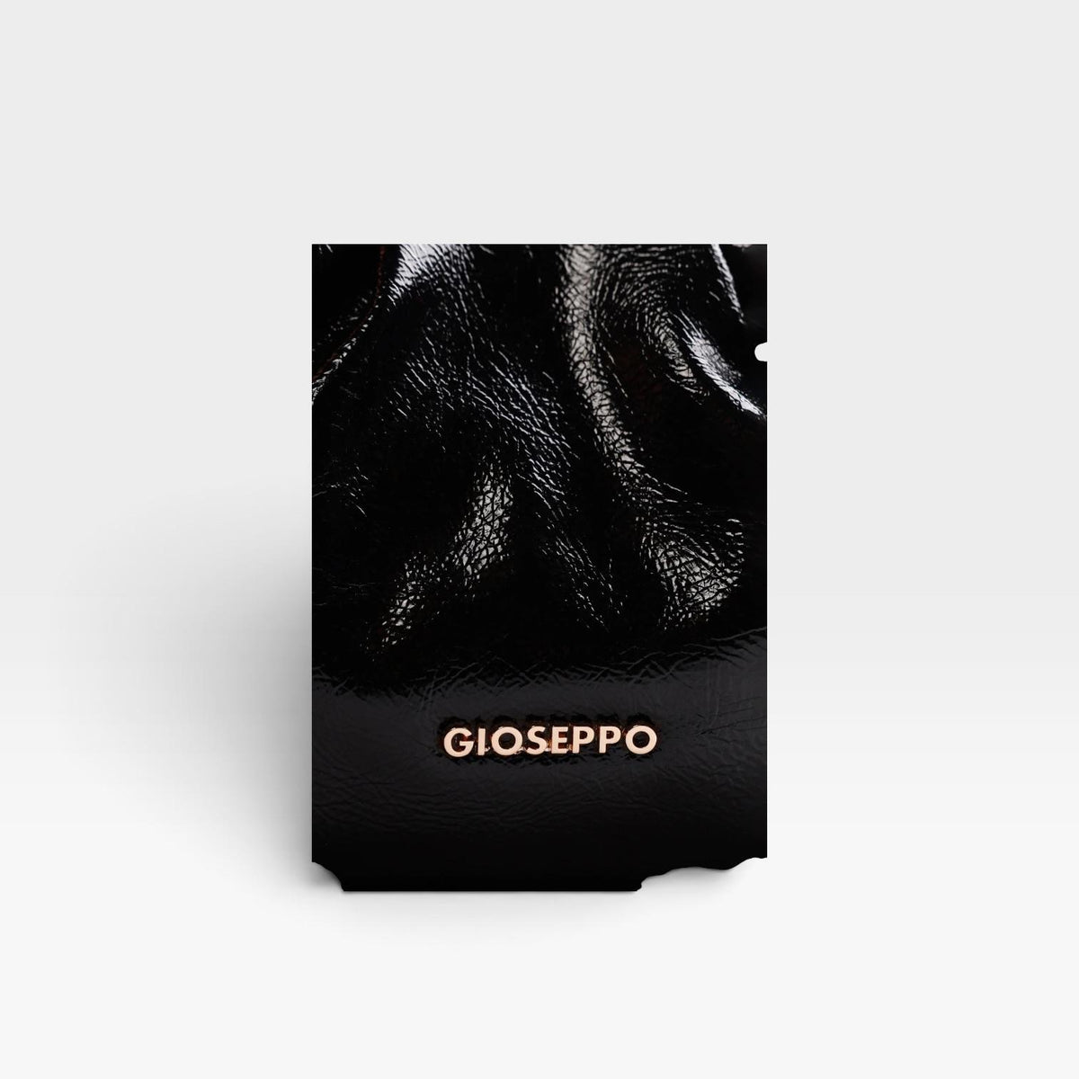 Bolso bandolera negro efecto arrugado - Gioseppo