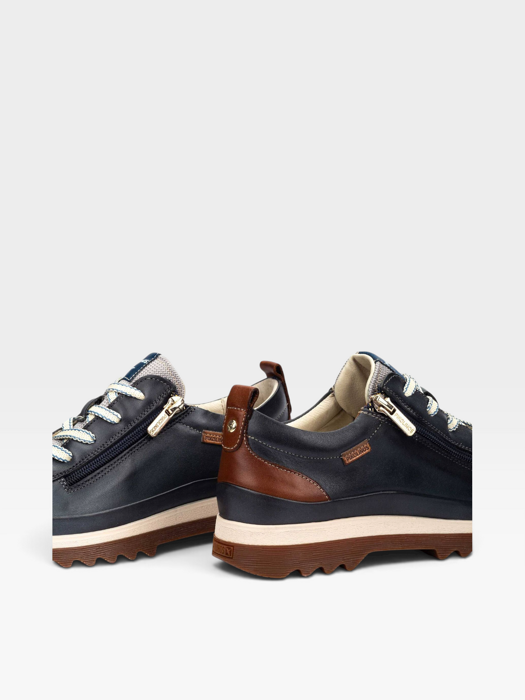 Zapato Vigo con cremallera océano - Pikolinos