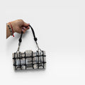 Bolso fiesta transparente brillos negros - Soraya