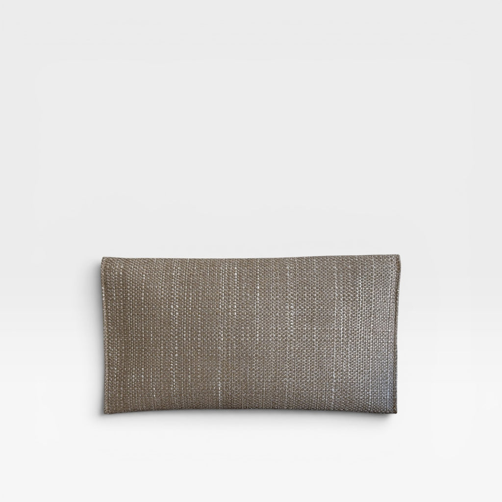 Bolso fiesta beige con broche joya - Sitara