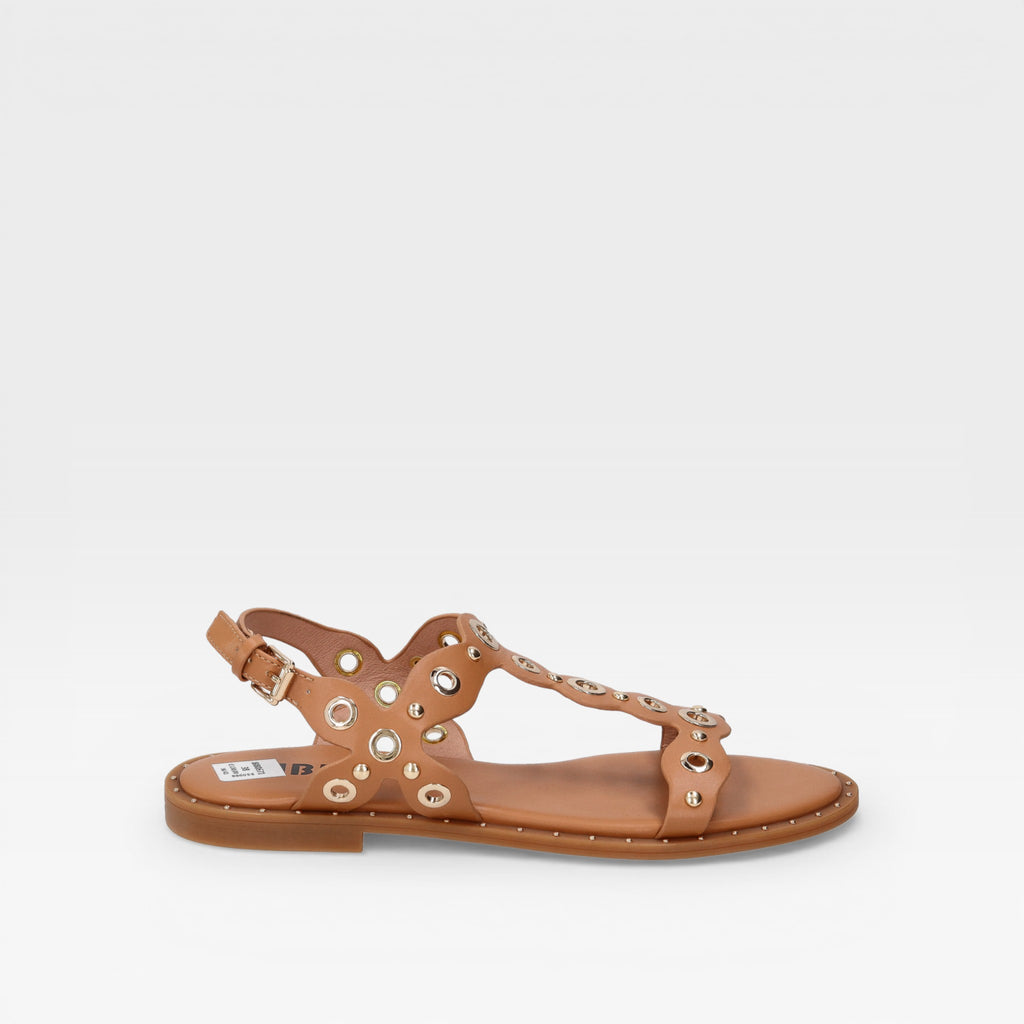 Sandalia plana con tachas para mujer - Bibi Lou