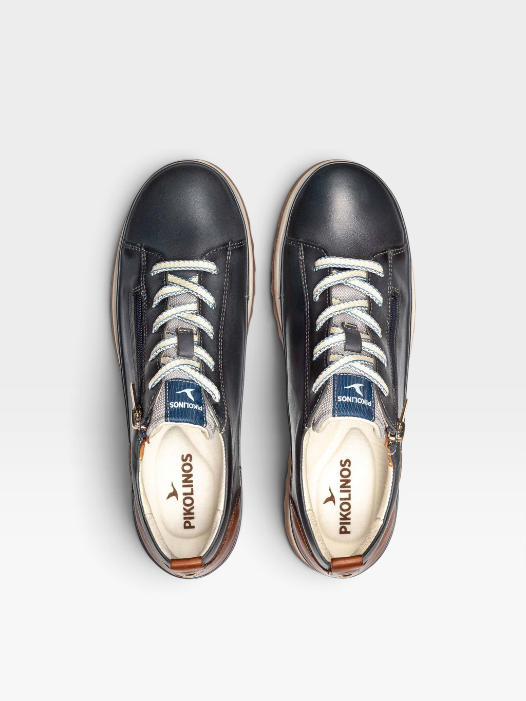 Zapato Vigo con cremallera océano - Pikolinos