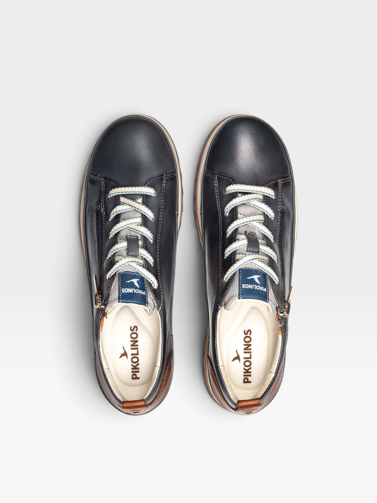 Zapato Vigo con cremallera océano - Pikolinos