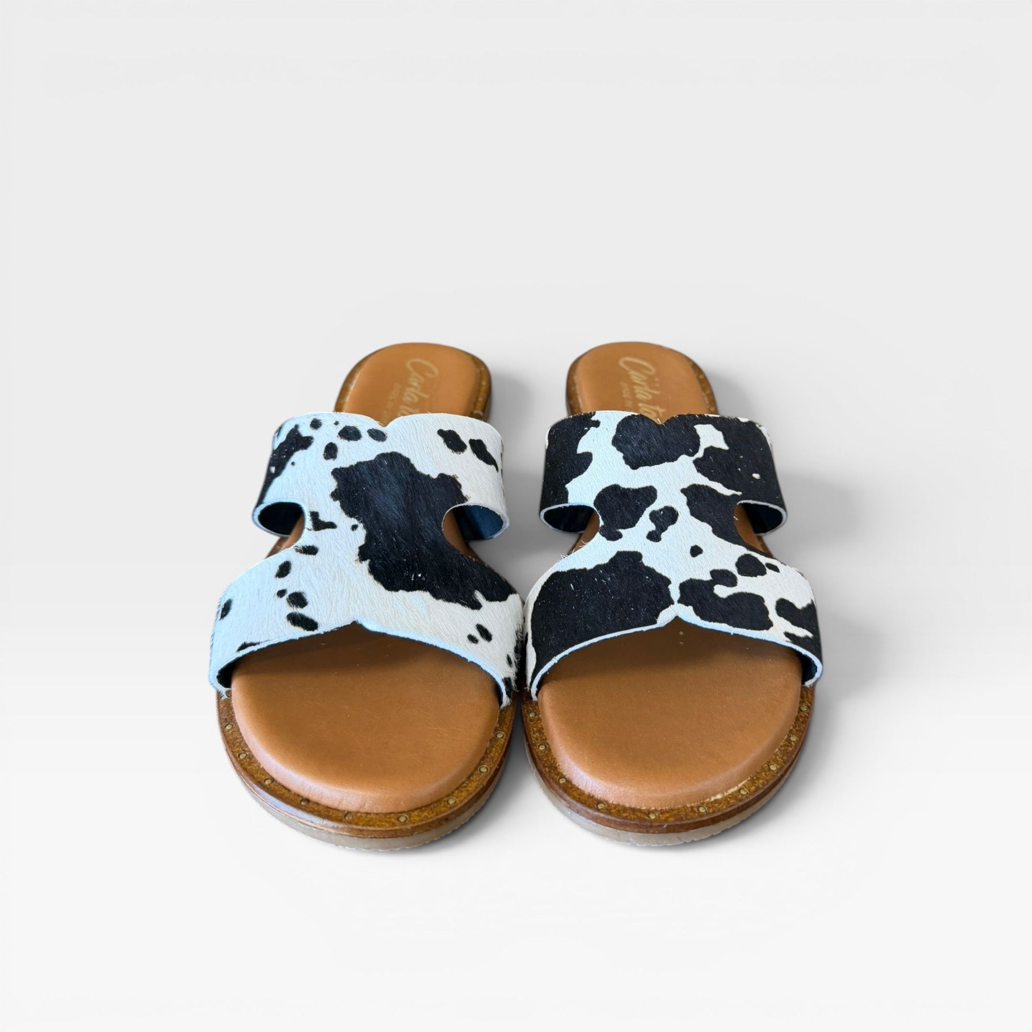 Sandalias animal print vaca  - Carla Tortosa