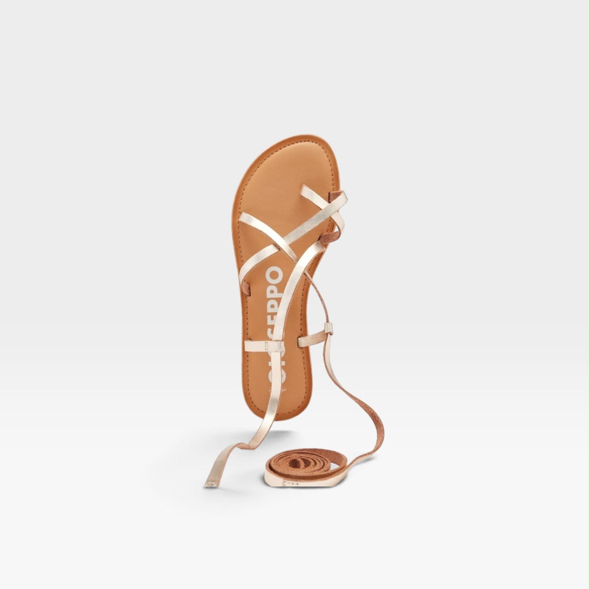 Sandalias planas de piel en forro y piel - Gioseppo