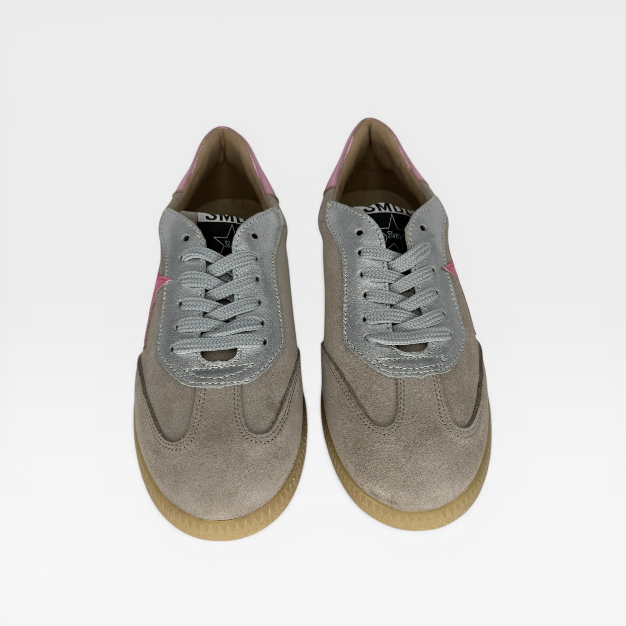 Zapatillas Gris y rosa  - Silver Moose
